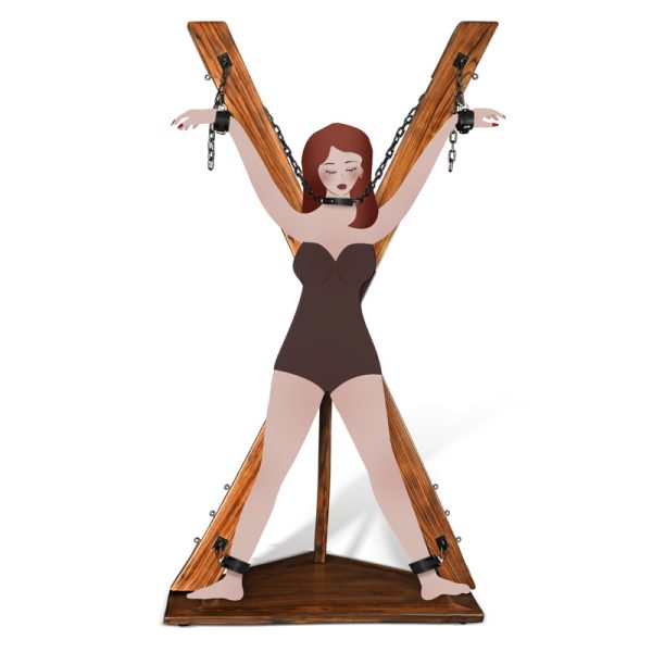 Vintage Wooden St. Andrew‘s Cross(HQSM-015A/HQSM-015B)